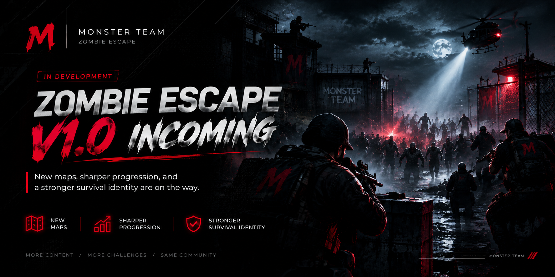 A cinematic Counter-Strike 1.6 Zombie Escape map environment